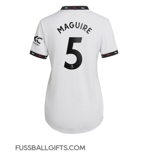 Manchester United Harry Maguire #5 Fußballbekleidung Auswärtstrikot Damen 2022-23 Kurzarm